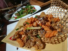 -东来菜馆•手抓海鲜家常菜•海鲜锅贴(鸽子窝店)