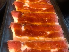 调味猪五花-九田家黑牛烤肉料理(珠江摩尔店)