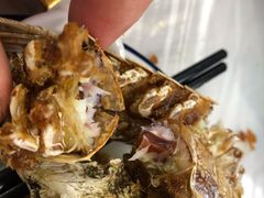 椒盐濑尿虾-红月湾海鲜饭店•沙滩海景(双月湾店)
