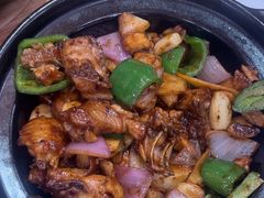 沙姜啫啫走地鸡煲-香港深仔记茶餐厅(东门店)