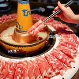 哇❗️这么大盘的羊肉围脖也是第一次见🤣