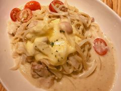 烤鸡肉水牛芝士忌廉汁意粉-Ufufu cafe(天神巷店)