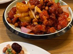椒香虾仁爆鸡球-陈傻子餐厅(世纪都会店)