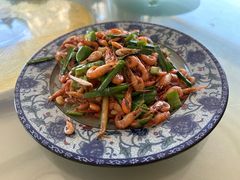 韭菜炒河虾-生态苑农庄(十里画廊遇龙河店)