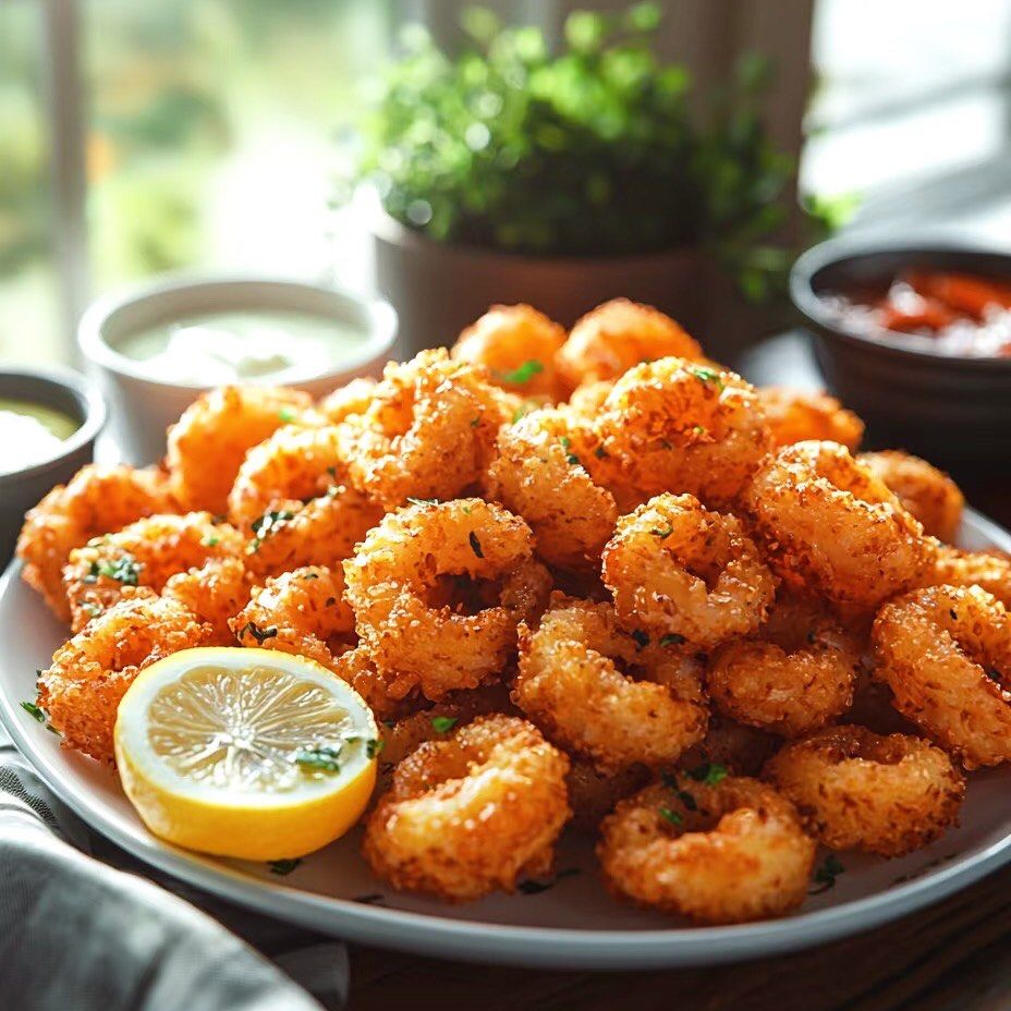 美味的炸鱿鱼圈