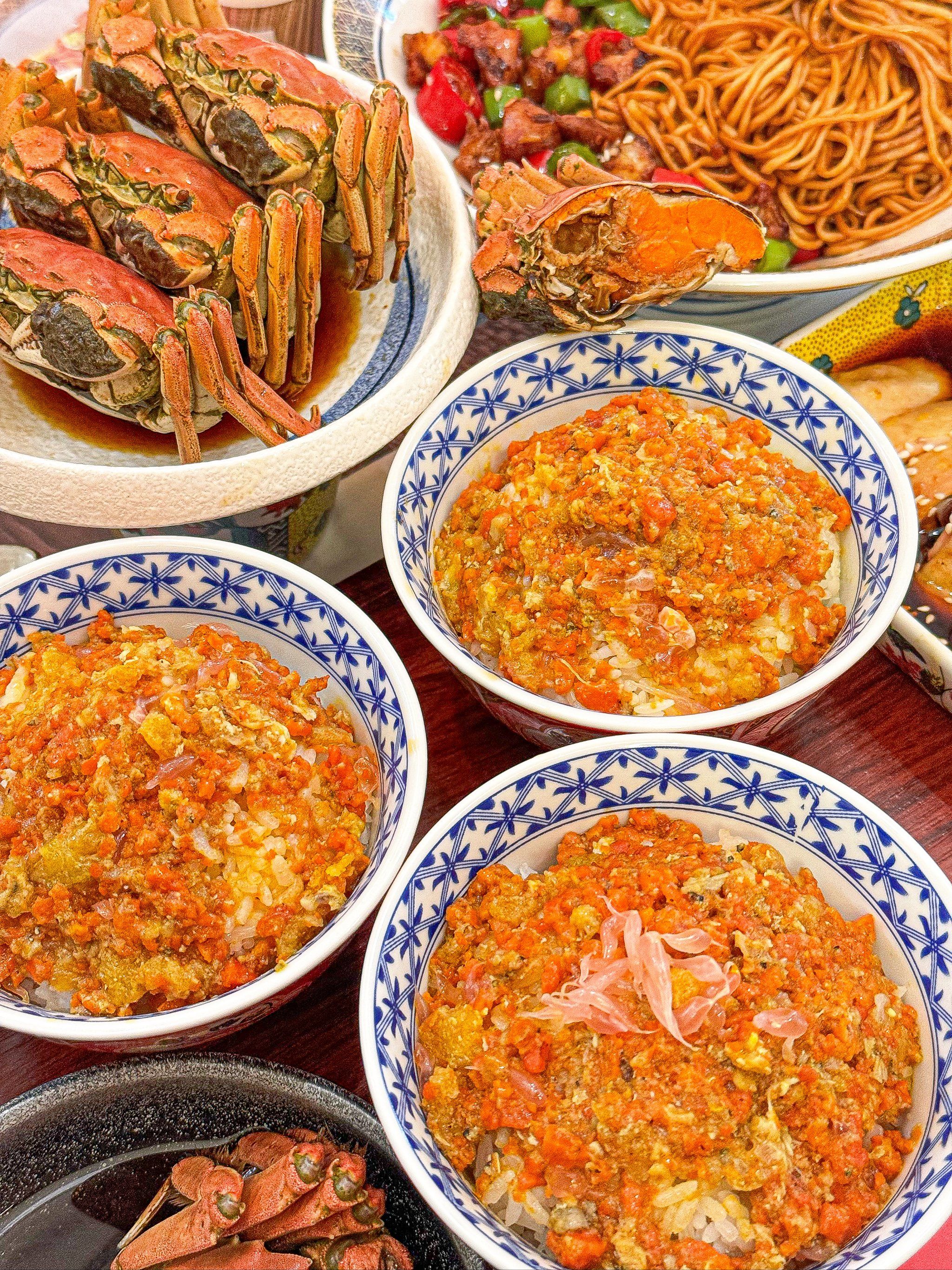 忘不掉的蟹黄拌饭,馋鬼拒绝不了啊!