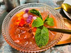 草莓酱手搓冰粉小芋圆-浩海火燒雲傣家菜(芮欧百货店)