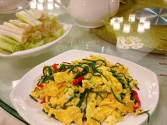 沙葱炒鸡蛋-那达慕蒙古风味酒楼