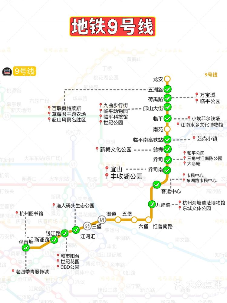 杭州地铁线路图9号线图片