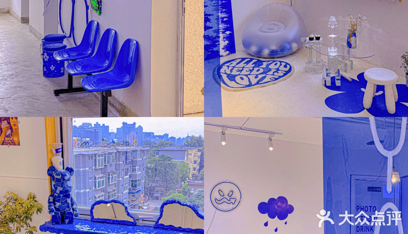 西安zui藍的咖啡店就在城墙脚下…🟦