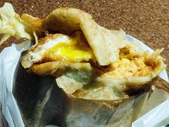 -小红车炸蛋葱油饼
