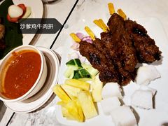 沙爹鸡牛肉拼盘-关夫人餐厅(阳光广场店)