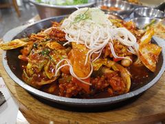 炒鱿鱼-姜虎东白丁韩国烤肉(吉利大厦店)