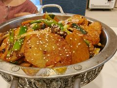 干锅土豆片-天津乾毓德饭庄·清真传统炒菜·海鲜烧烤(咸阳路店)