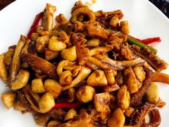 大蒜炒牛肚-聚京源餐厅