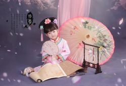-后宫·古装汉服京剧儿童亲子全家福摄影