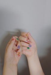 -孔雀手美甲美睫护理