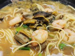 虾爆鳝面-常熟炒浇面馆(蓝旗街店)