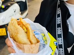 -小红车炸蛋葱油饼