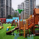 开在城市天台的游乐园 骑着小马转一转