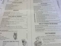 菜单-Ribs & Burgers The Rocks