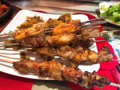 羊肉串-语言大学-清真食堂