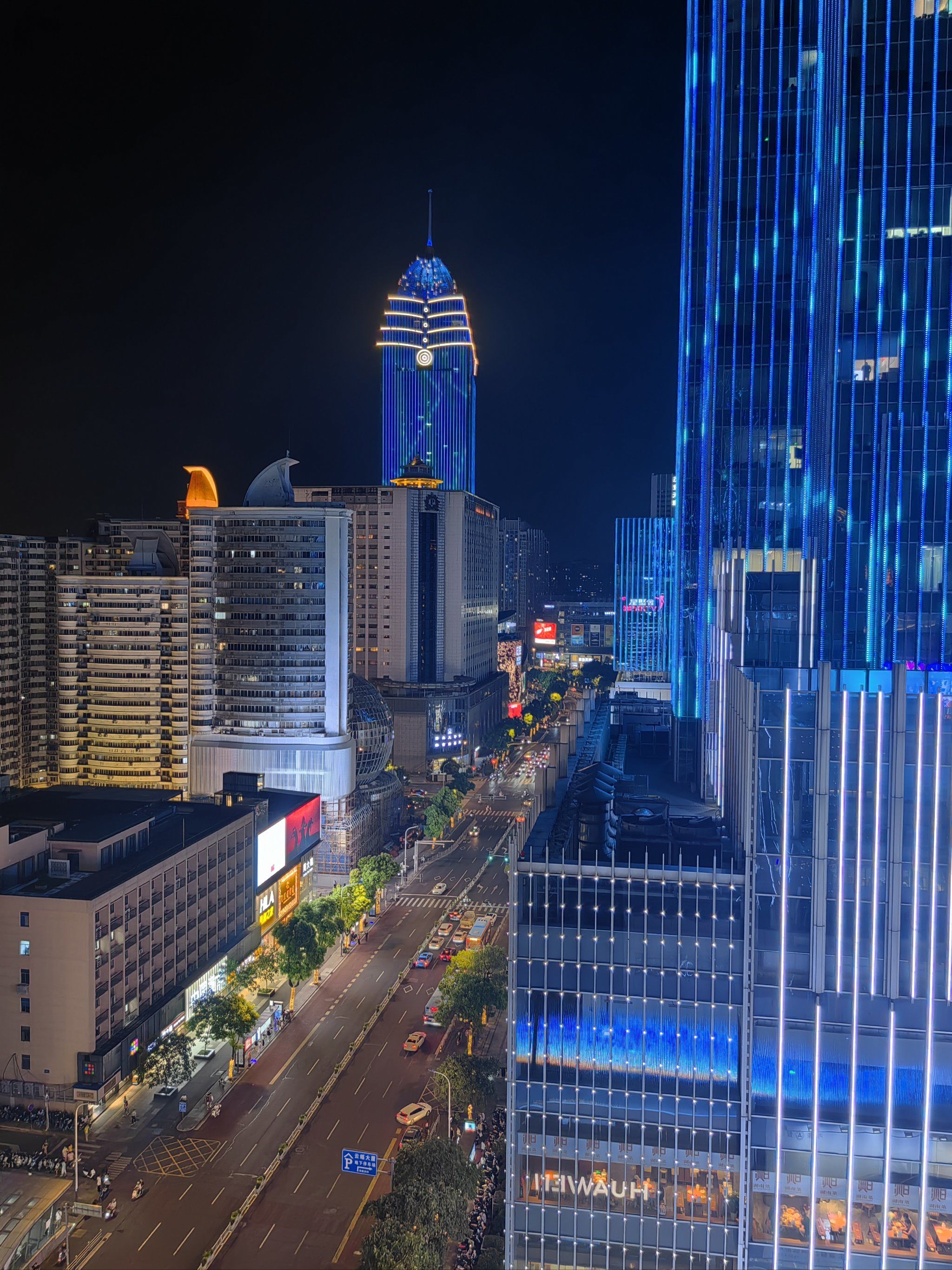 无锡市中心的私影过夜!