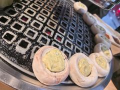 手工青椒酿虾滑-霸腹烤肉(厦门柚子番店)
