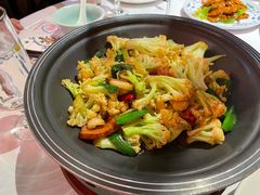 干锅有机菜花-小河盐帮·私家菜·烤鸭(三元桥·霄云路店)
