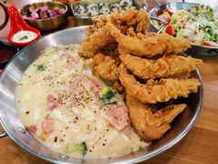 必点炸鸡翅配年糕-HOTISLAND海鸡岛·韩国料理(江南西店)