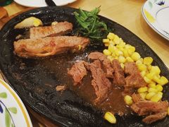 肉眼牛排配黑胡椒酱-萨莉亚意式餐厅(特力时尚汇店)