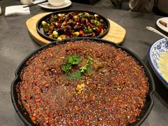 水煮牛柳-芙蓉凰花园酒楼