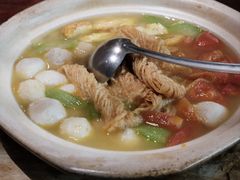 丝瓜鱼丸炖馓子-永安鱼庄·镇江菜(东吴路店)