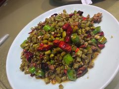 酸豇豆炒肉末-文记沸腾鱼(永安路总店)