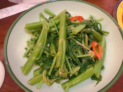 泰式虾酱炒空心菜-清迈清迈巷口小排档(烟台山店)