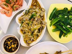 姜葱炒花甲-覃记海鲜美食餐厅