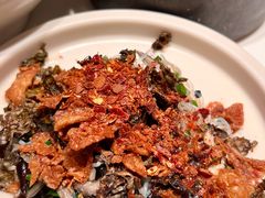 树皮菜拌鸡枞菌-胡麻(静安嘉里店)