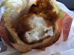 -小红车炸蛋葱油饼