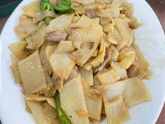 蚝油炒鲜笋-天强农家菜馆
