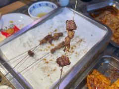 秦川黄牛招牌烤肉筋-叁宝烧烤 西安烧烤 领跑品牌(学府路店)