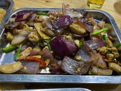 姜葱炒生肠-新湖烧鸡(光明店)