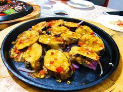 铁板酸辣茄盒-柚柑湾度假村餐厅