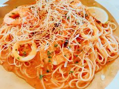 里窝那港口慢熬鲜虾浓汁天使面-The Rug Cafe(王府中环店)