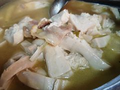 手工豆腐笋干汤-国生茶庄·地道农家菜团建活动