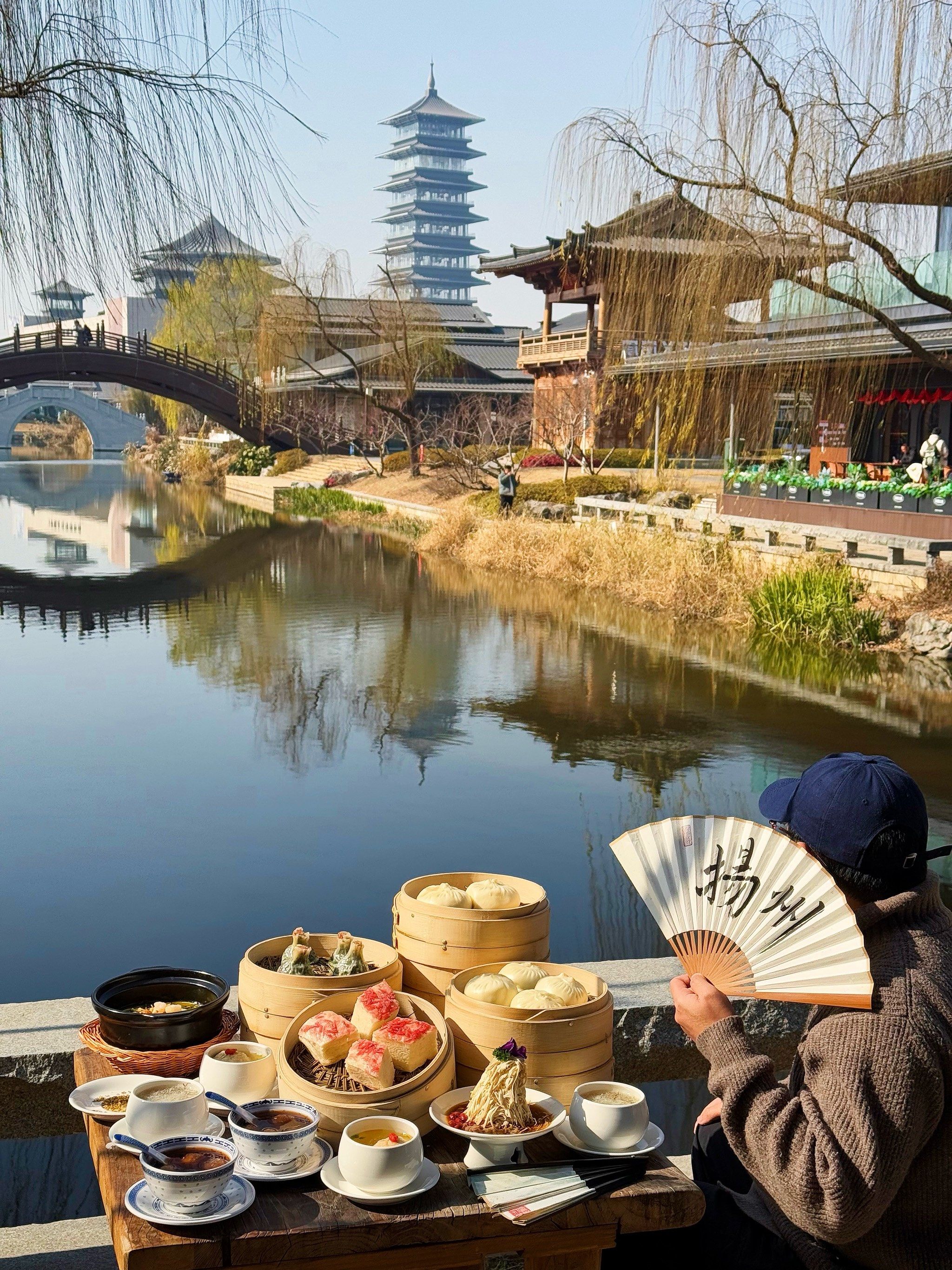 不用在市区人挤人吃过早茶再来大运河博物馆