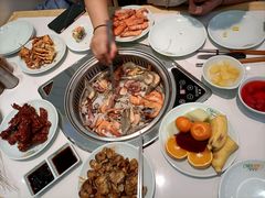 -绿岛港轩海鲜烤肉涮锅自助餐厅