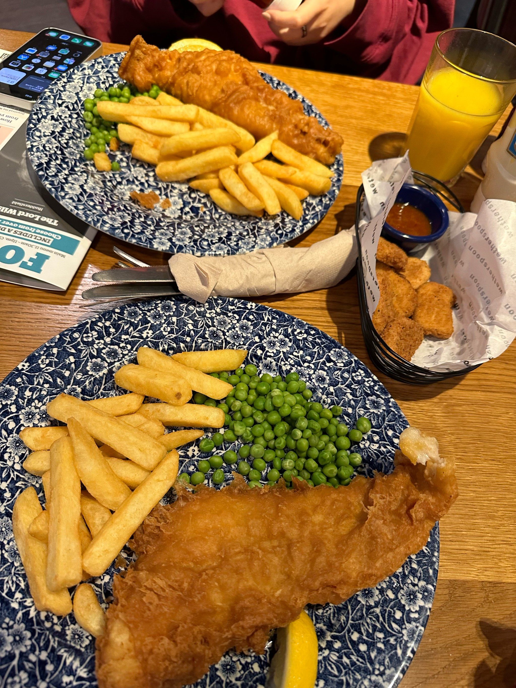 心心念念的炸鱼薯条