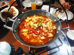 -东来菜馆•手抓海鲜家常菜•海鲜锅贴(鸽子窝店)