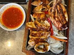 烧烤整条鱿鱼配柠檬酱-美奈小馆·东南亚菜(福田星河COCO Park店)