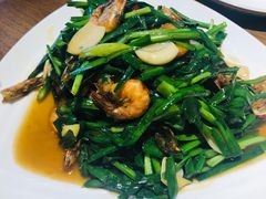 韭菜炒河虾-北疆饭店(朗悦公园茂店)